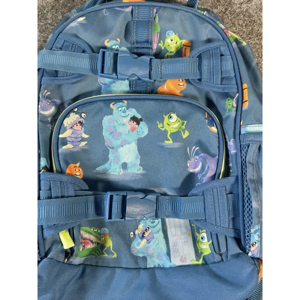 Pottery Barn Kids Disney Pixar Monsters Inc Mackenzie Backpack Blue School Bag